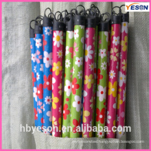 wooden broom handles pvc coating/pvc covering mop handle/plastic coating wooden handle